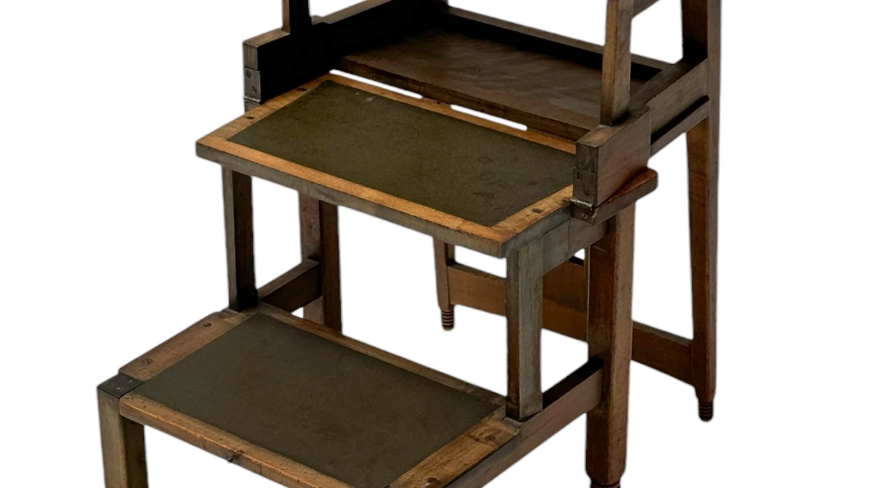 Jac. van den Bosch 't Binnenhuis Art Deco Library Chair or Library Steps, 1916